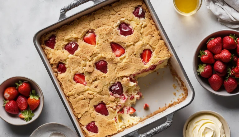 strawberry cheesecake dump cake
