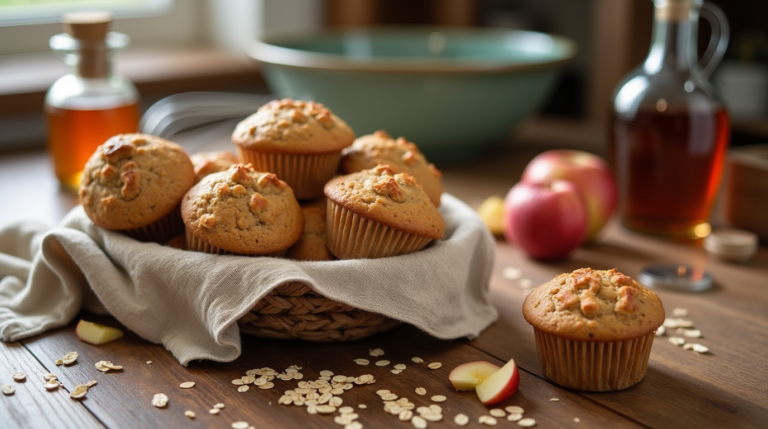 apple oat muffins
