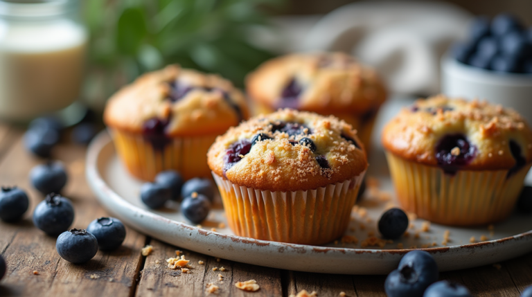 blueberry yogurt muffins