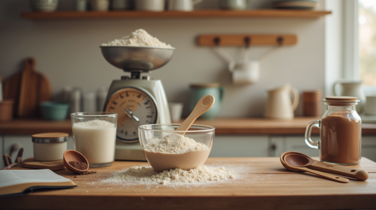 measuring ingredients